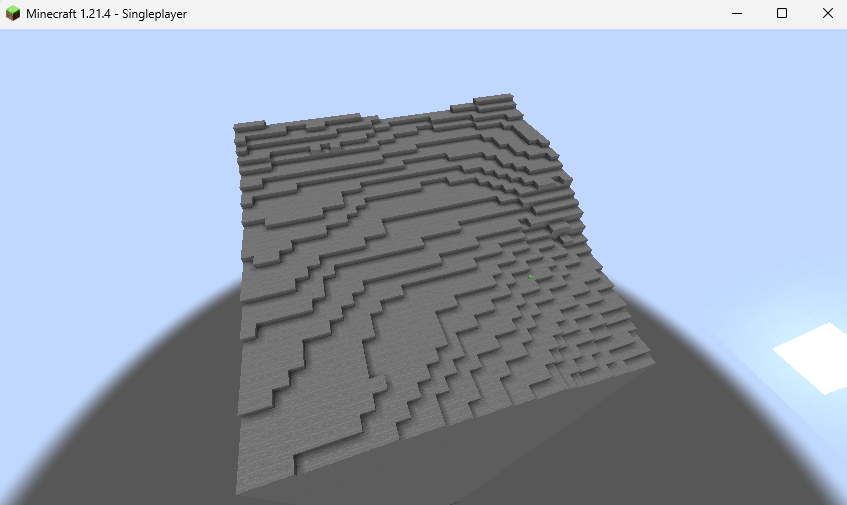 More reasonable chunk of stone, that looks like a descending gradient